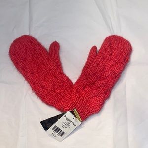 New Pink Knit Moon Shadow Mittens